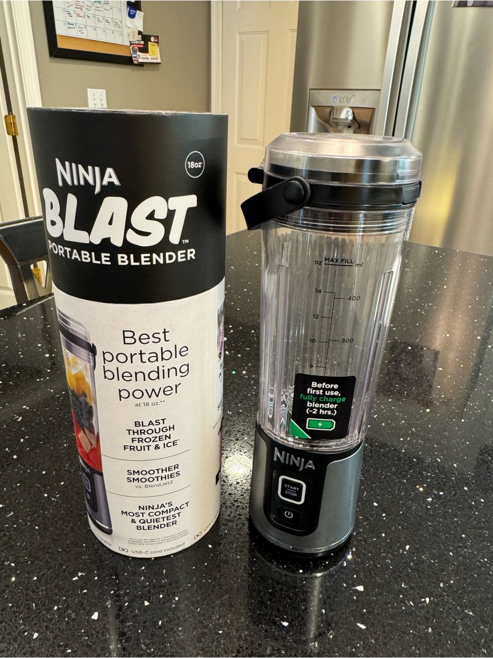 Ninja Blast Portable Blender - Clear and Black